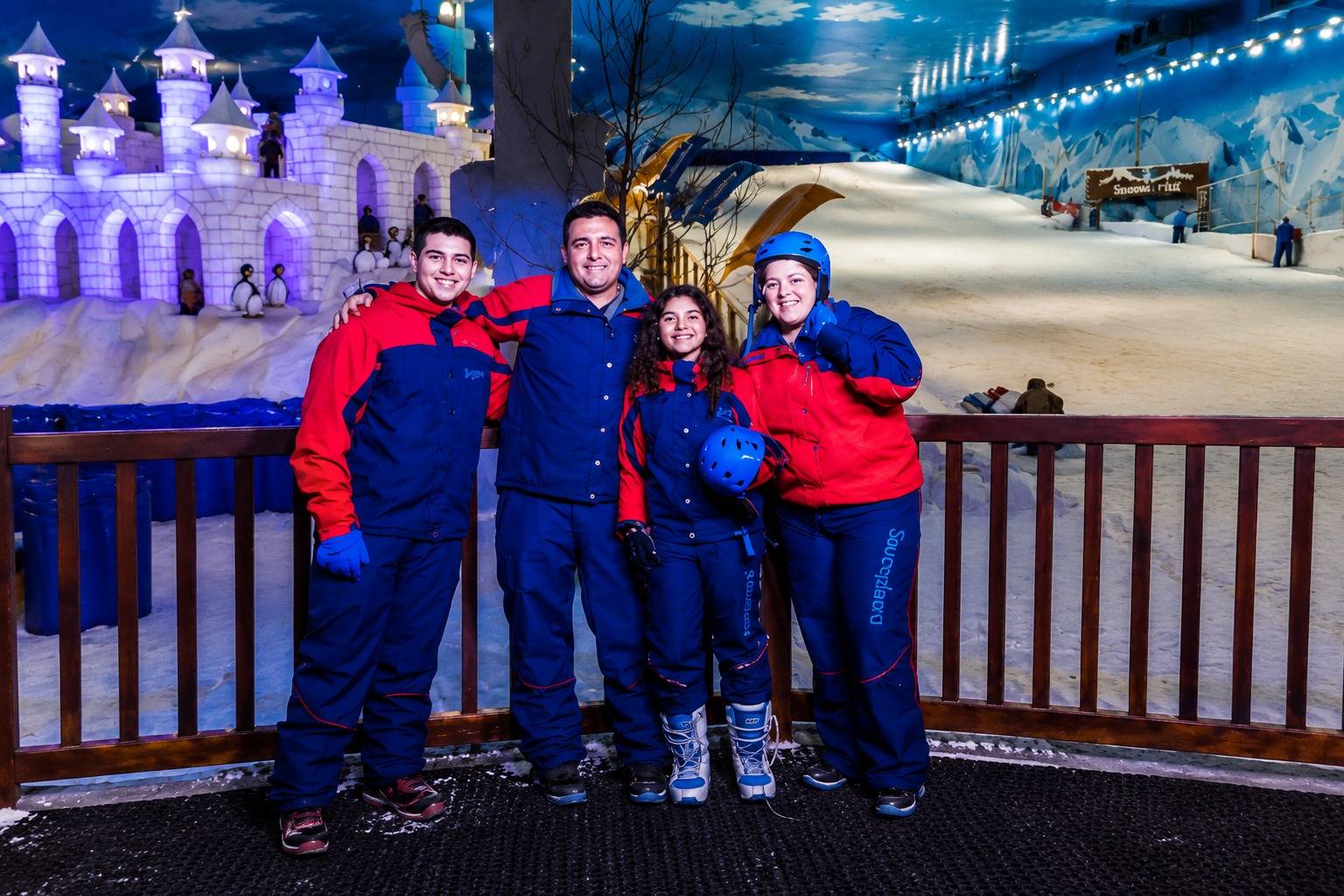 Família no Snowland Gramado