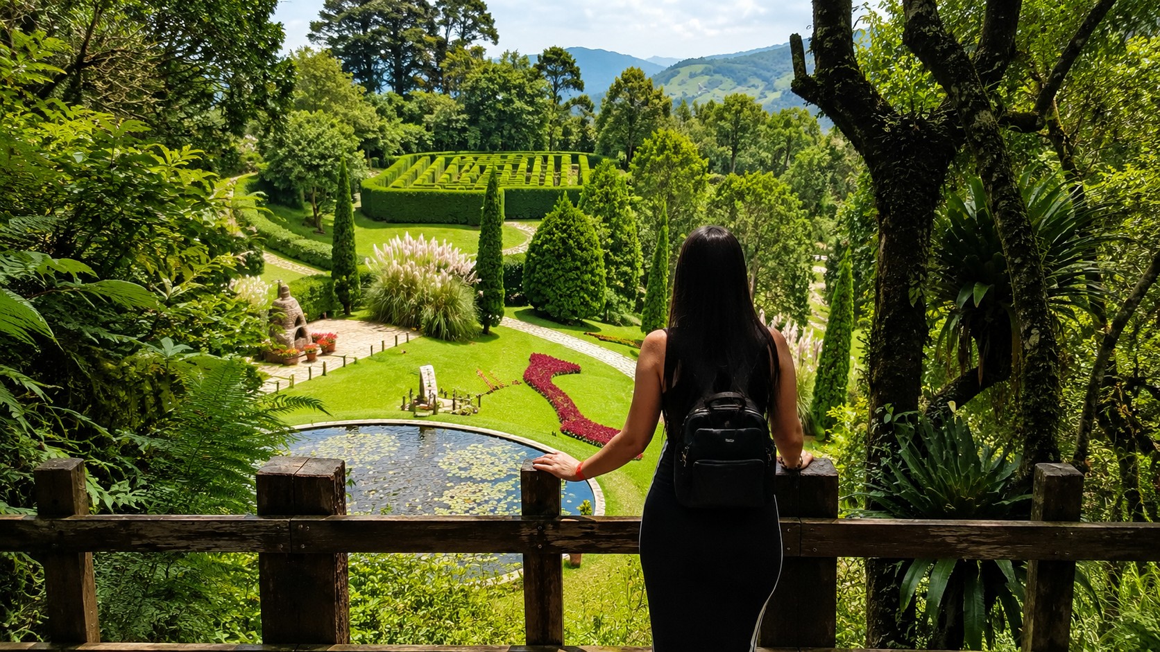 Vista Panoramica - Jardins Amantikir - Campos do Jordão